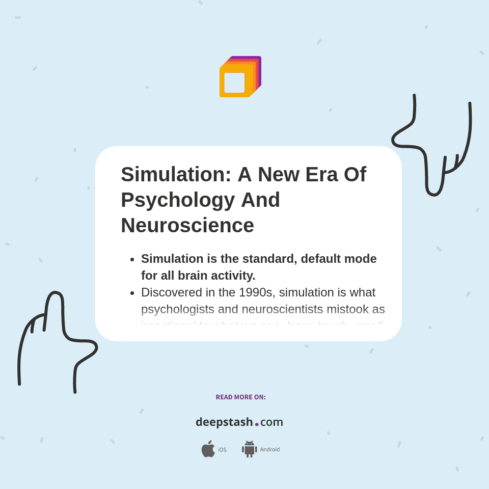 Simulation A New Era Of Psychology And Neuroscience Deepstash