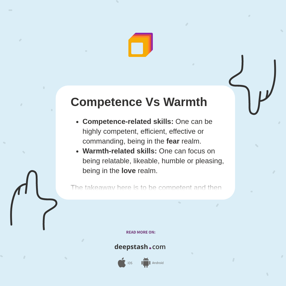 Competence Vs Warmth Deepstash
