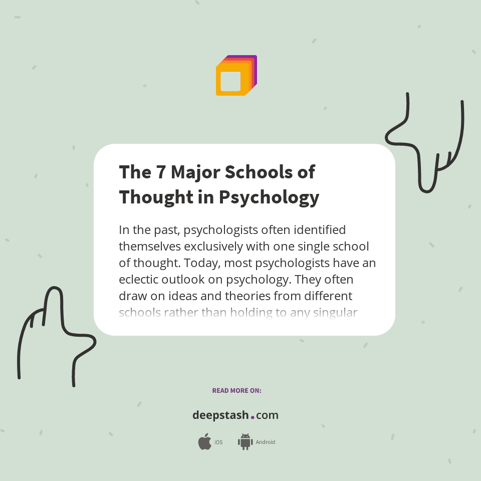 The 7 Major Schools of Thought in Psychology Deepstash