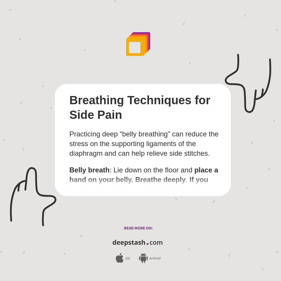 Breathing Techniques for Side Pain Deepstash