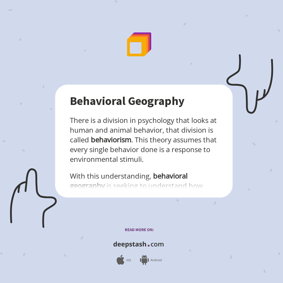 Behavioral Geography Deepstash