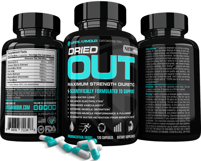 Dried OUT™ by Life’s Armour™ Best High Potency Diuretic Water Pills