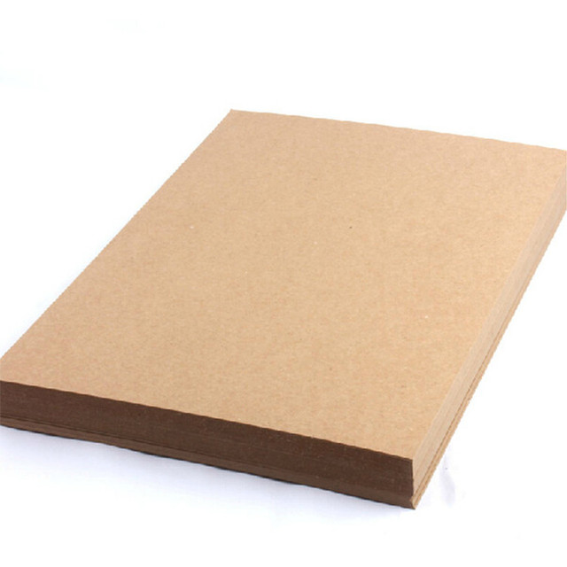 100 x Brown Kraft Paper Sheets x A4 75GSM Natural Recycled Premium