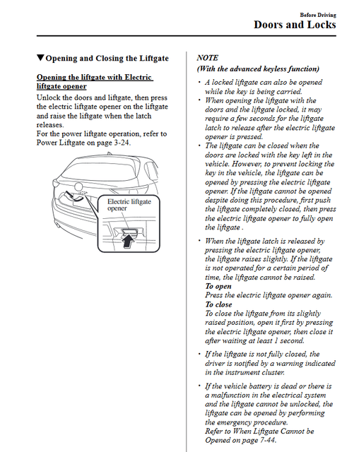 17 cx5 trunk door won't open, 3 quick beeping sound, any idea? Mazdas247
