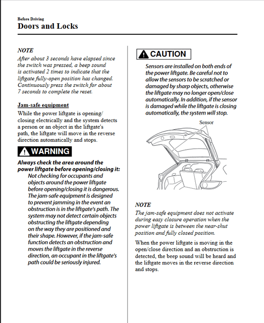 17 cx5 trunk door won't open, 3 quick beeping sound, any idea? Mazdas247