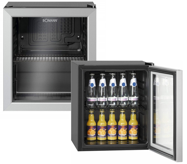 Bomann Glastürkühlschrank klein Minibar Mini Kühlschrank Gastro Party