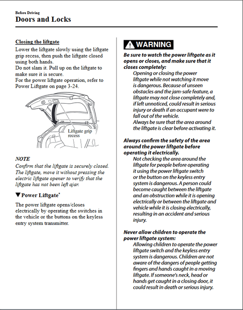 17 cx5 trunk door won't open, 3 quick beeping sound, any idea? Mazdas247