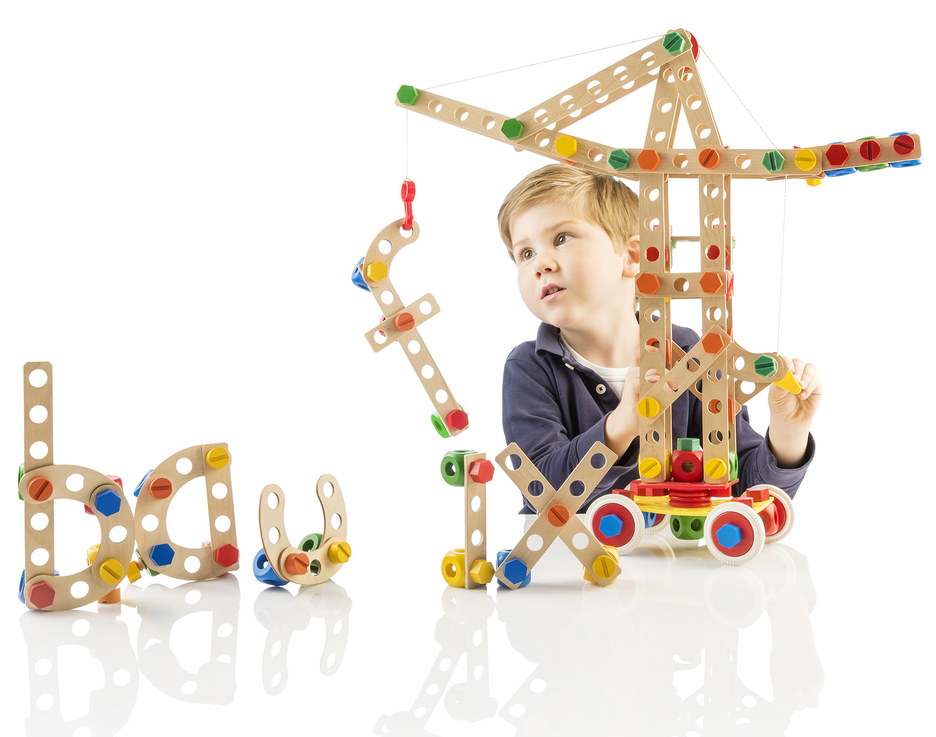 Baufix Spielzeug Kran —