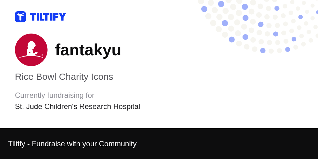 Tiltify Rice Bowl Charity Icons