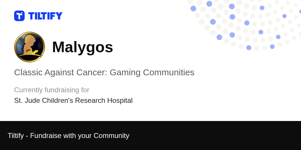 Tiltify Classic Against Cancer Gaming Communities