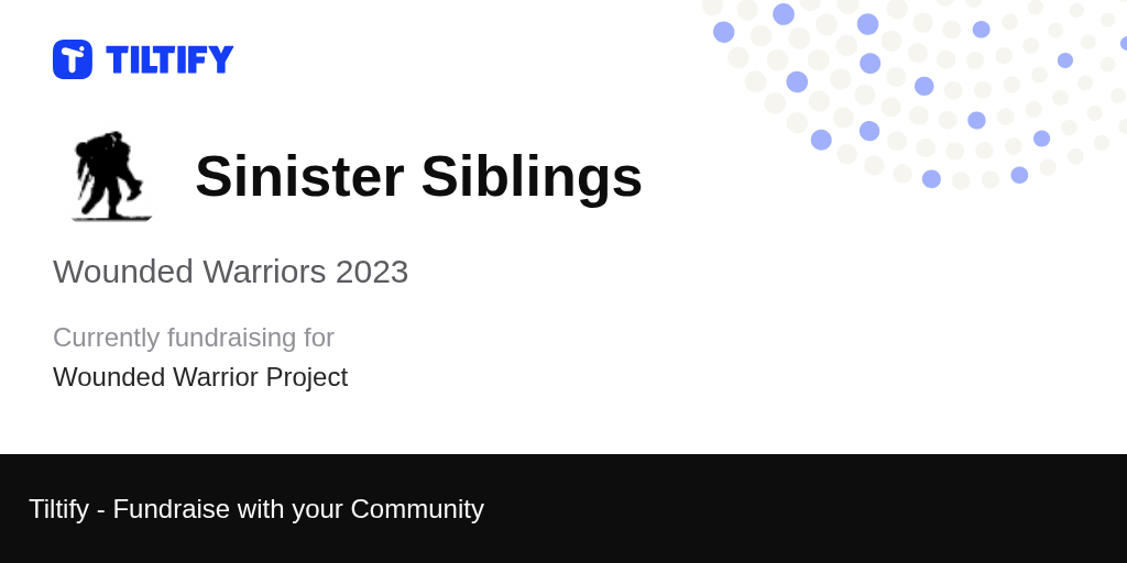 Tiltify Wounded Warriors 2023