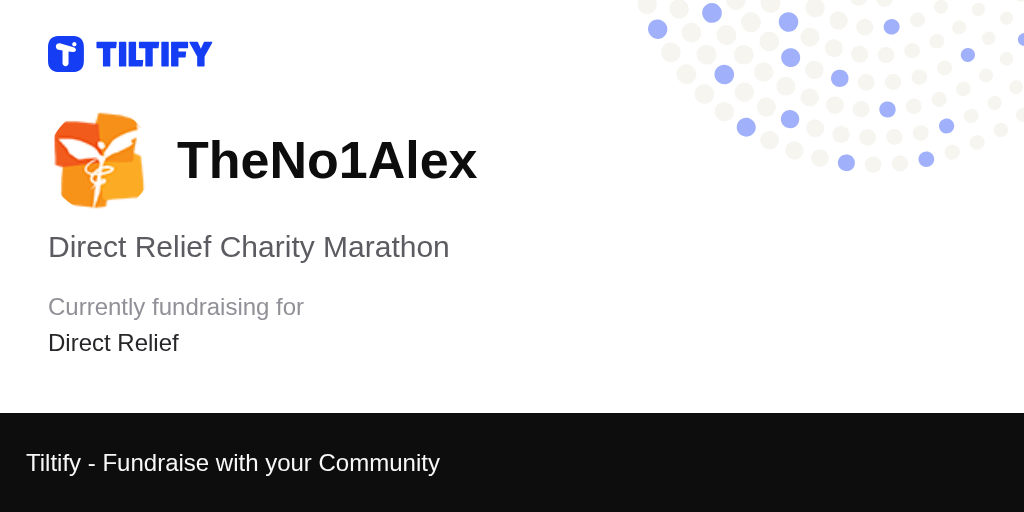 Tiltify Direct Relief Charity Marathon