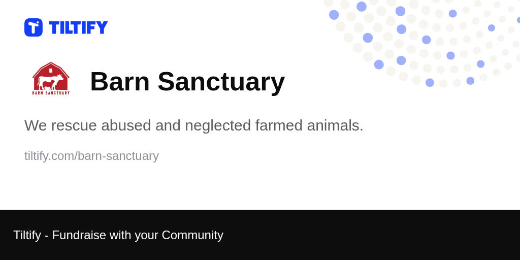 Tiltify Barn Sanctuary