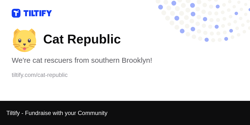 Tiltify Cat Republic