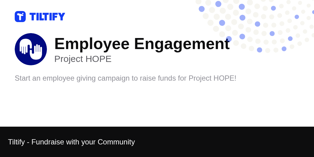 Tiltify Employee Engagement