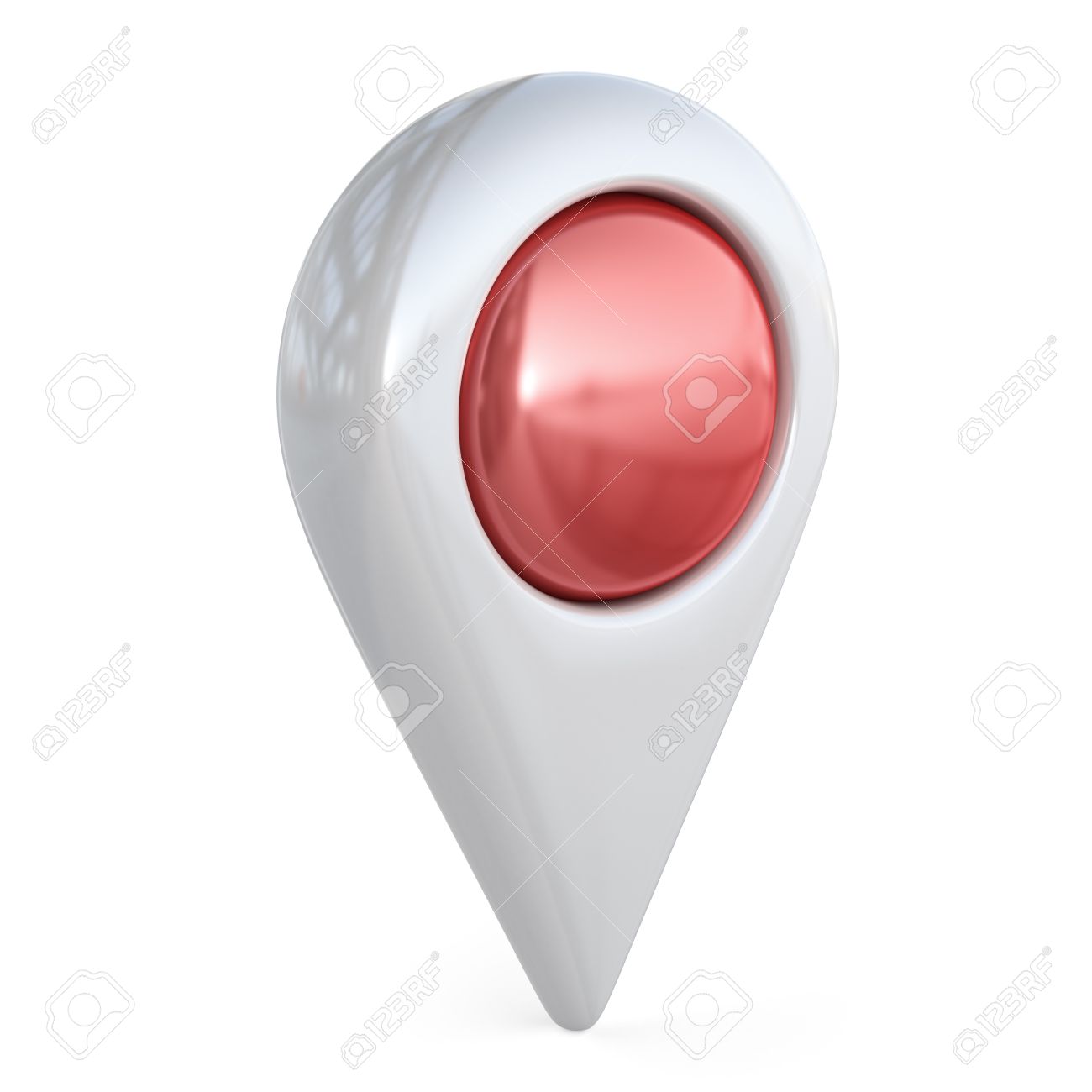 Target Map Pointer Gps Locate 3d Icon Isolated Stock Photo Picture And Royalty Free Image Image 57440157