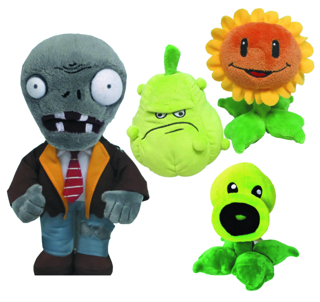 JUL128252 PLANTS VS ZOMBIES 7IN PLUSH ASST Previews World