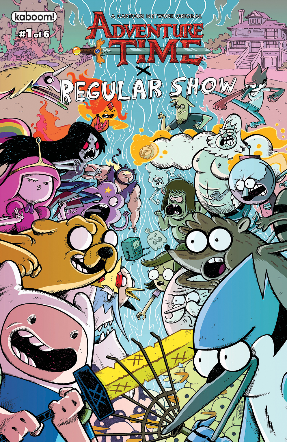 JUN171297 ADVENTURE TIME REGULAR SHOW 1 SUBSCRIPTION CORONA VAR