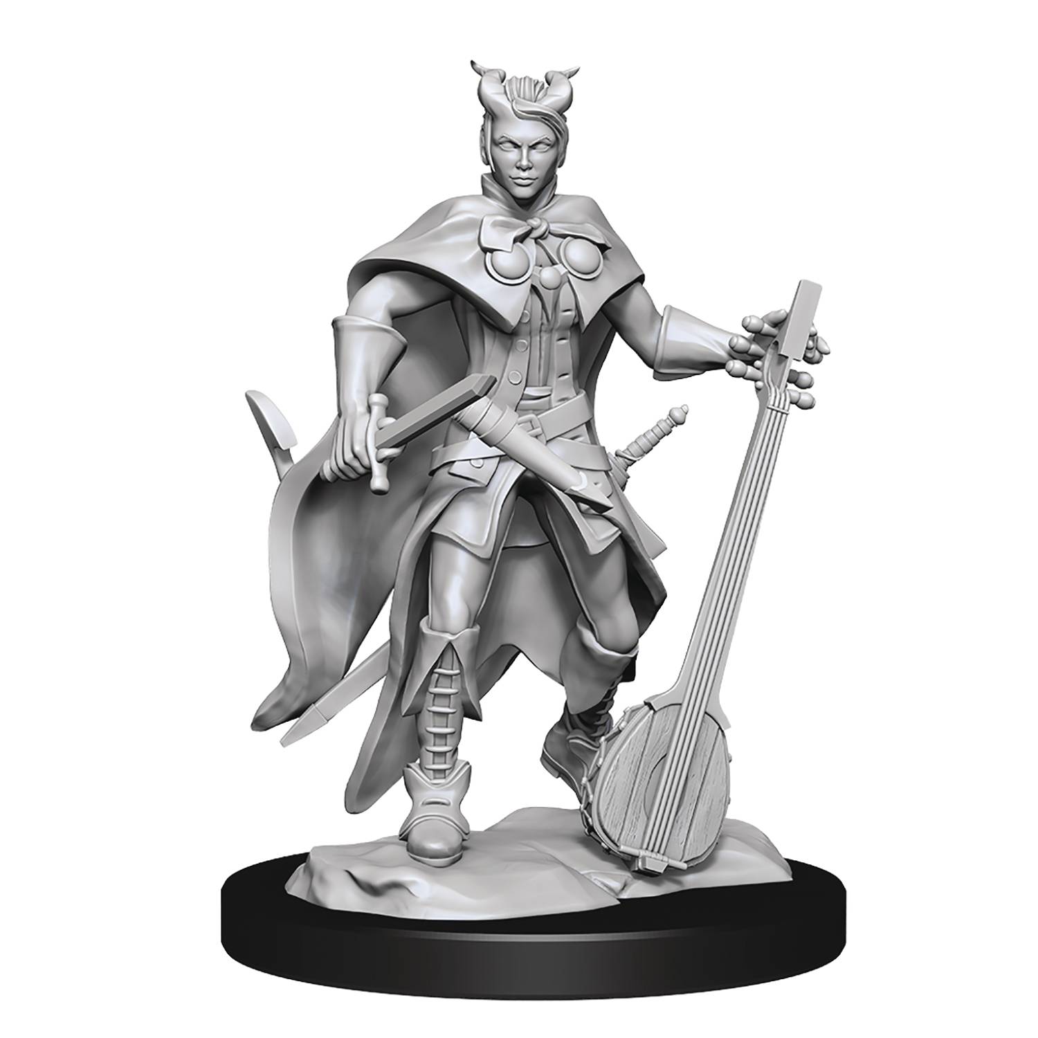 Tiefling Bard Miniature Tiefling Bard! (Damien, Hellborn Wizard
