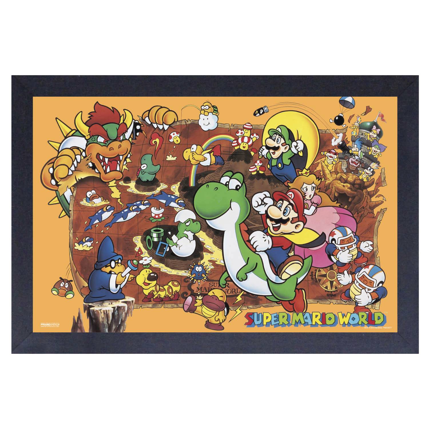 NOV228301 SUPER MARIO WORLD FRAMED PRINT Previews World