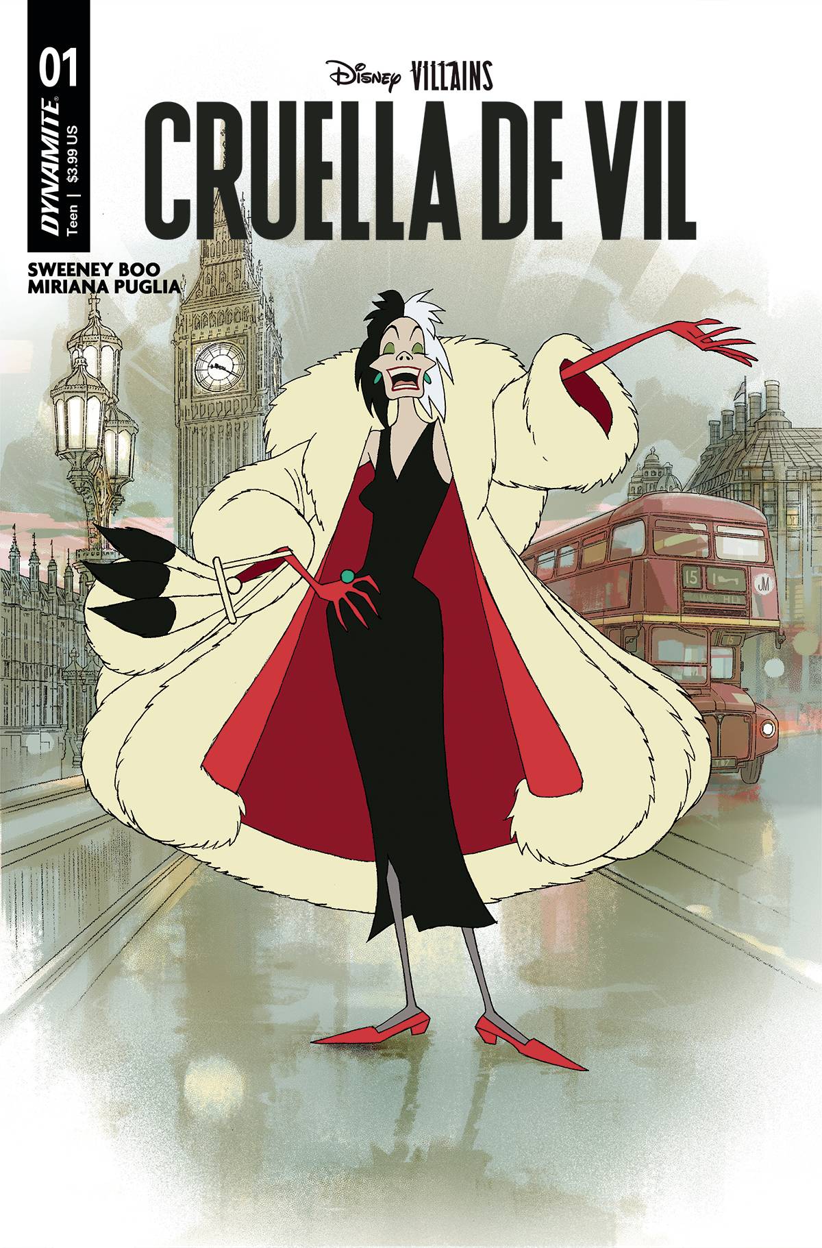 OCT230195 DISNEY VILLAINS CRUELLA DE VIL 1 CVR B MIDDLETON(04)