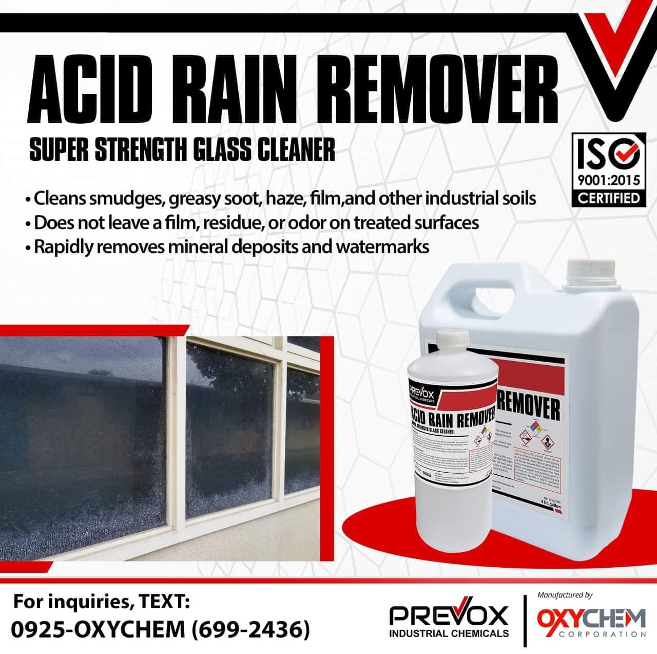 ACID RAIN REMOVER Prevox Industrial Chemicals