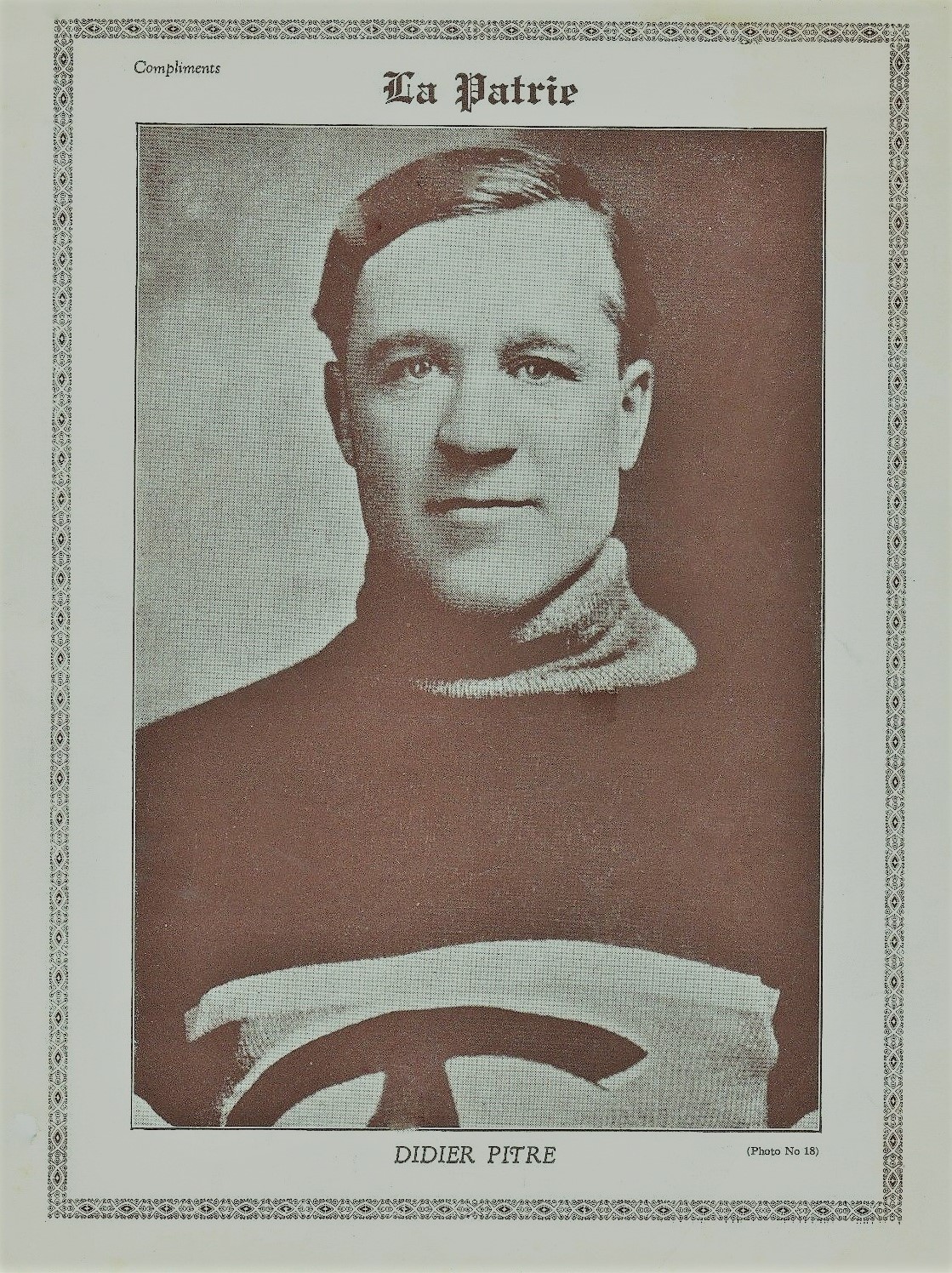 192728 La Patrie Photos Set and Checklist PreWar Cards