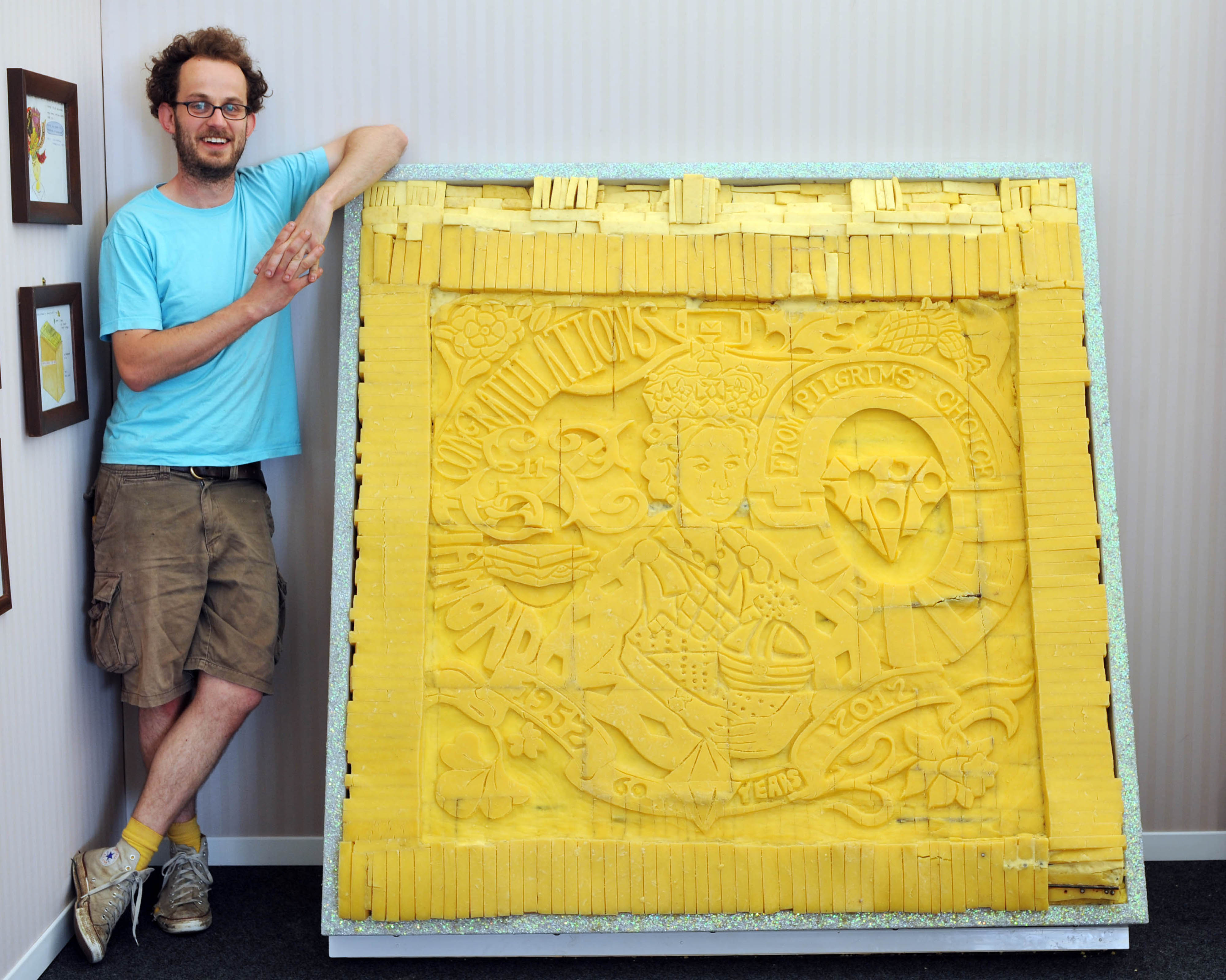 Artwork made entirely of bread and cheese unveiled Famous Campaigns