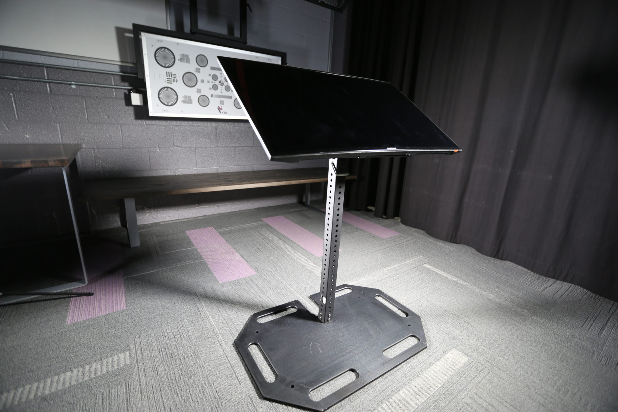 VER Adjustable Kiosk Monitor Support Stand Rental PRG Gear