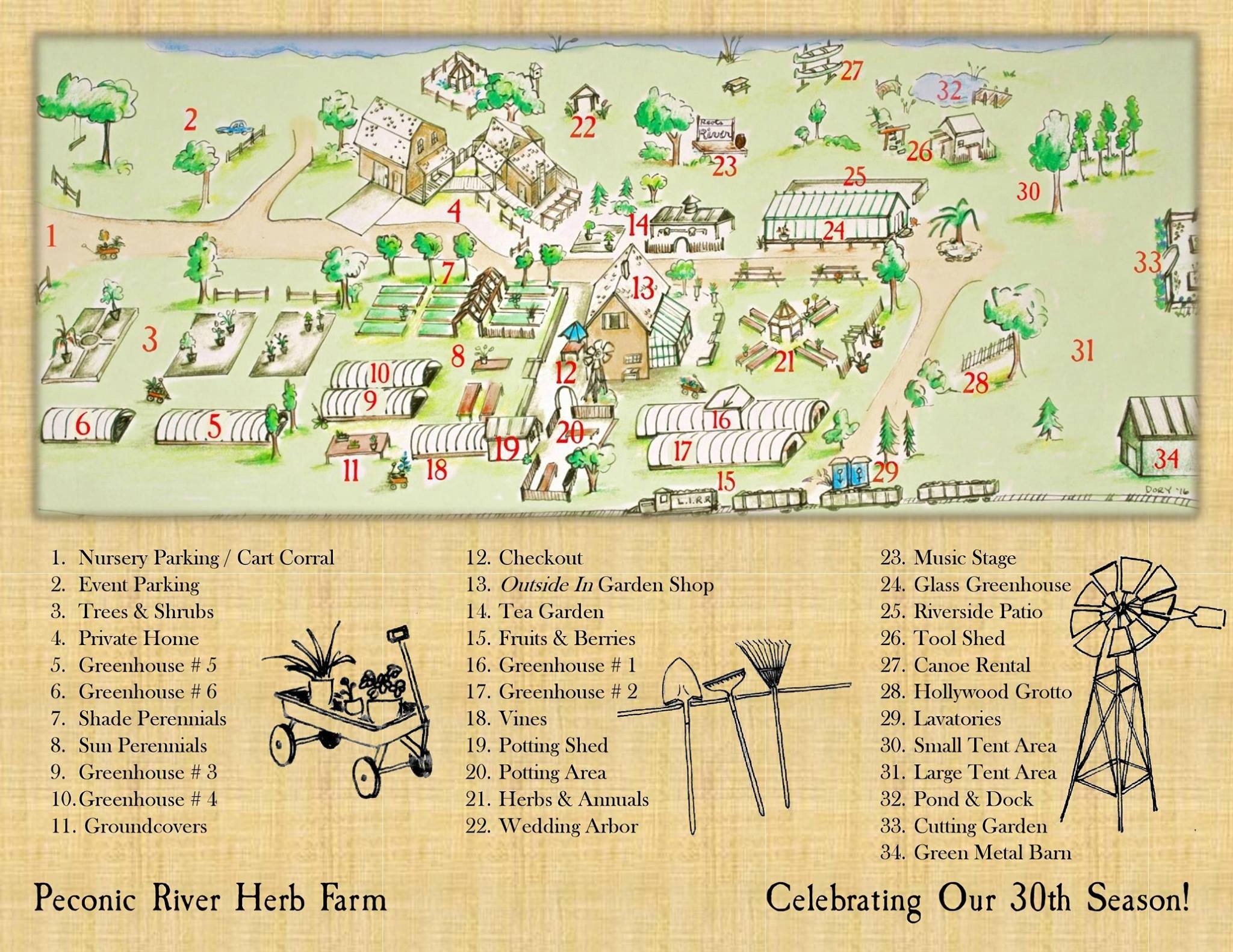 Peconic River Herb Farm Speciality Plant Nursery 2749 River Rd