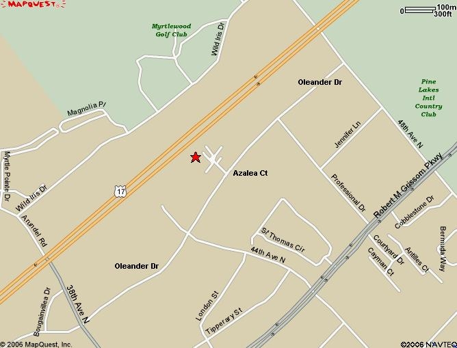 Map Myrtle Beach, Myrtle Beach Agents, Myrtle Beach