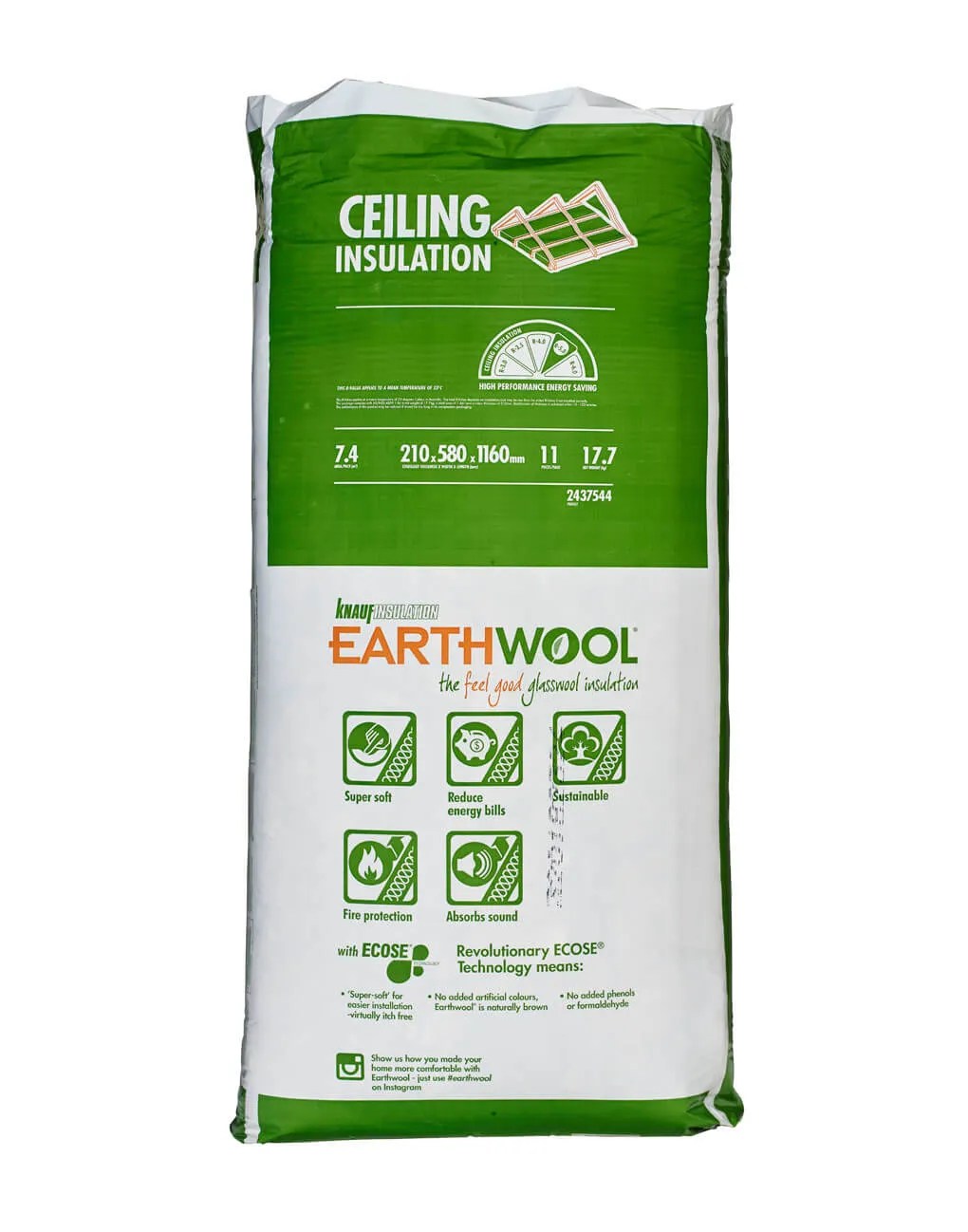 Knauf Earthwool Ceiling Insulation Batts Pricewise Insulation