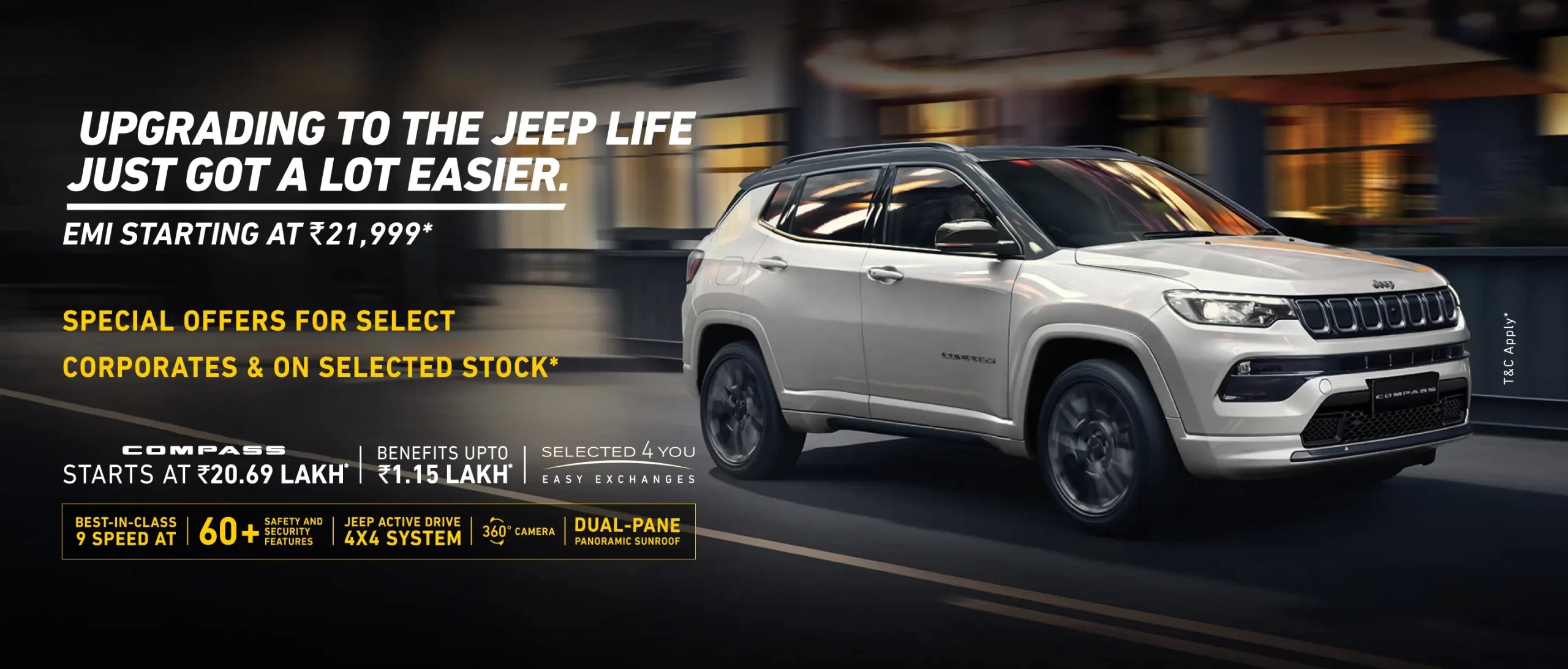 Top JEEP Models Compass, Meridian, Wrangler, Grand Cherokee Pride Jeep