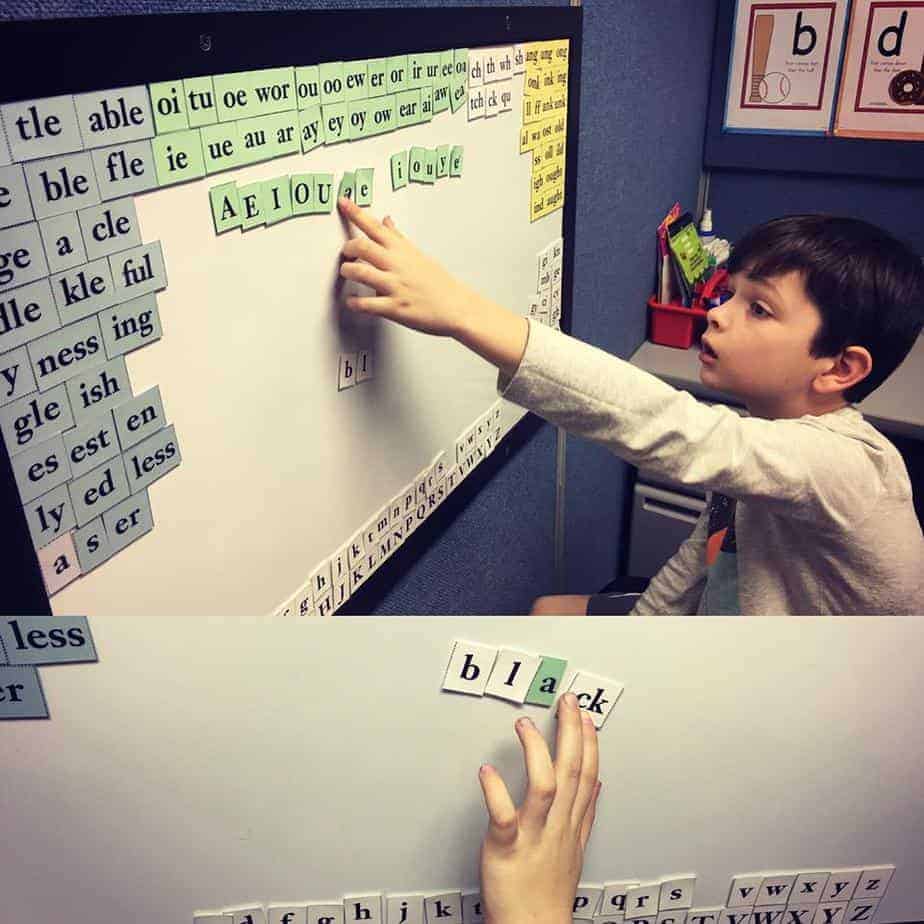 Spelling with Letter Tiles in OrtonGillingham PRIDE Reading Program