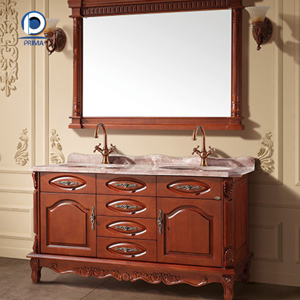 High quality antique solid wooden bathroom vanity