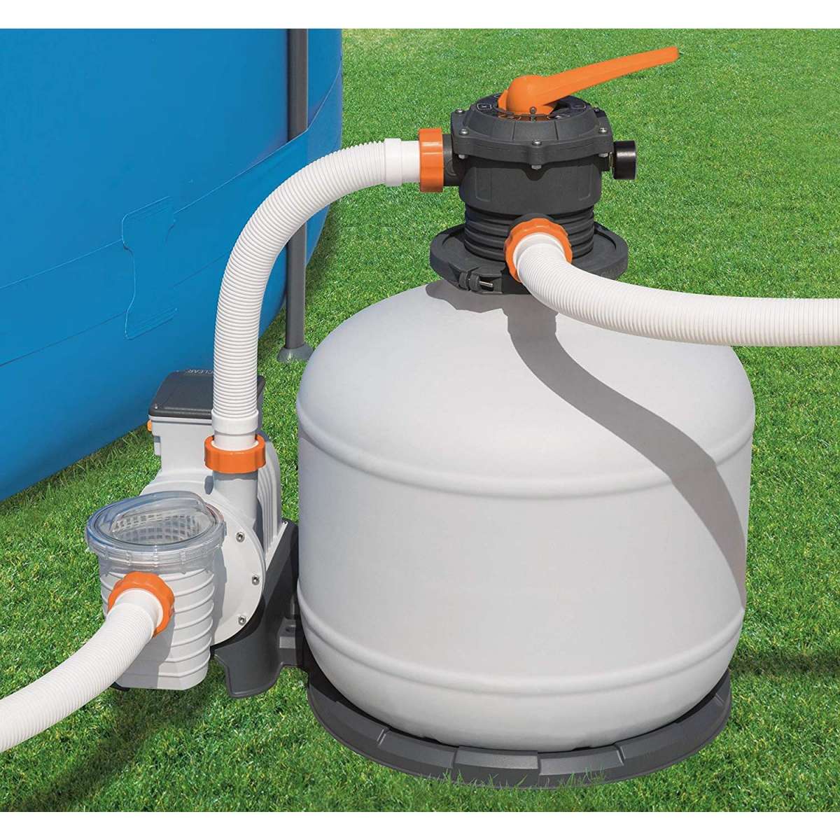 Bestway Flowclear Sandfilteranlage Sandfilterpumpe Schwimmbad 11.355 l