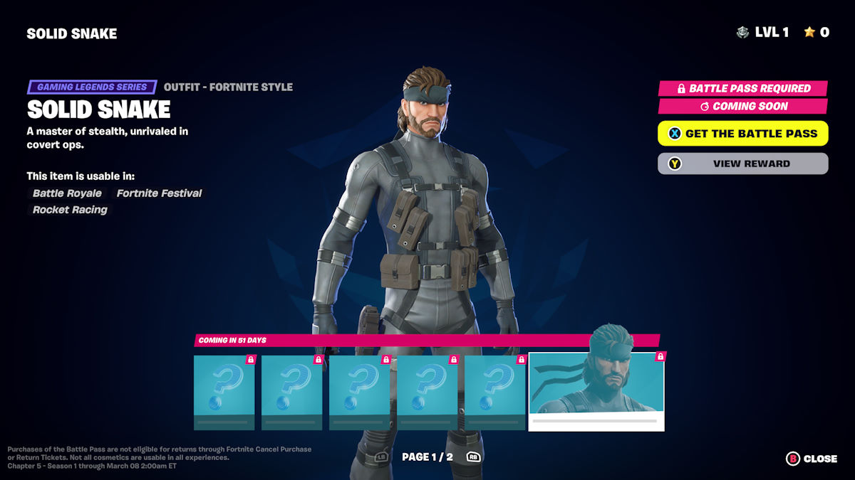 How to Get Solid Snake Skin in Fortnite Prima Games