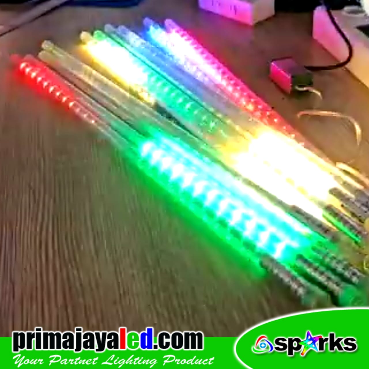 Set LED Meteor Tube 50cm RGB • Prima Jaya LED