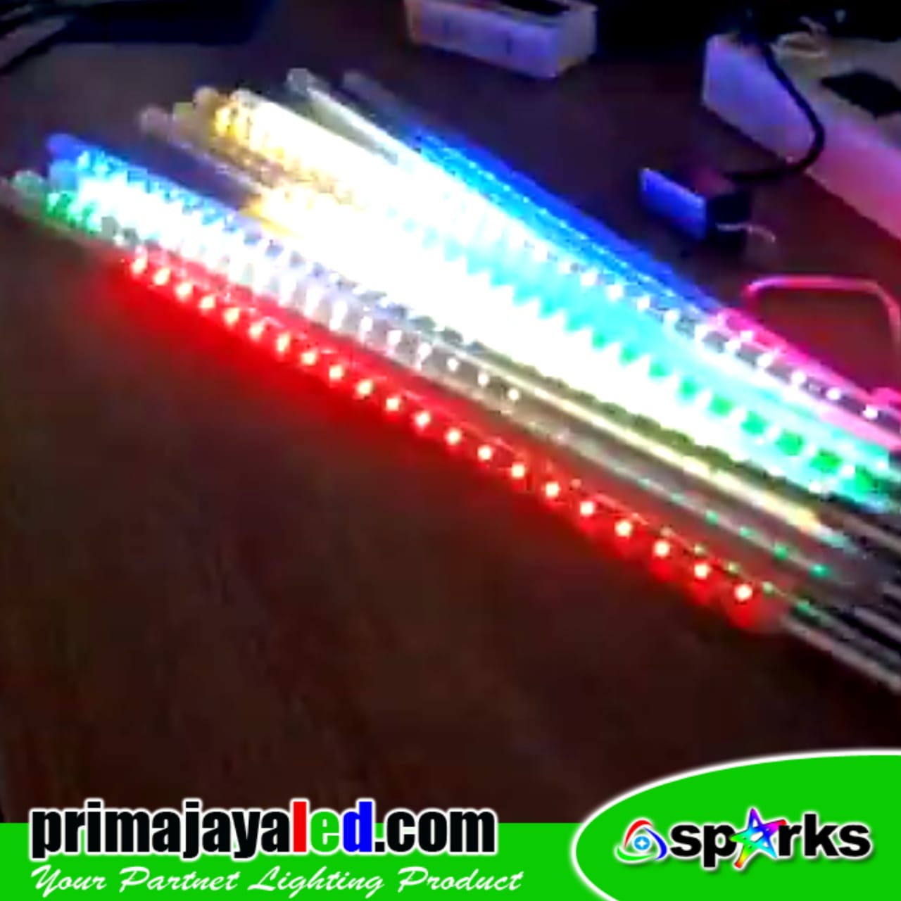 Set LED Meteor Tube 50cm RGB • Prima Jaya LED