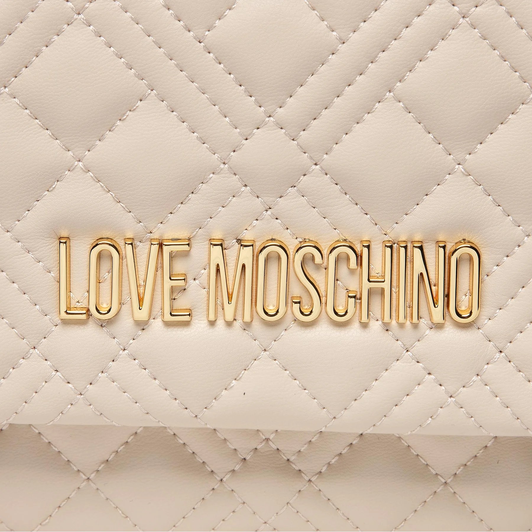 Bolso bandolera Love Moschino en color marfil en Primarelli.es