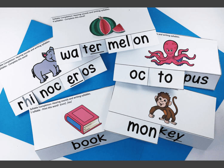 15 Helpful Activities for Counting Syllables • Primarily Learning