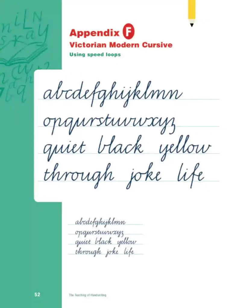 Victorian Modern Cursive Primarium