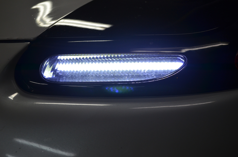 My LED snake eyes install fog light controled 3000GT/Stealth International Message Center