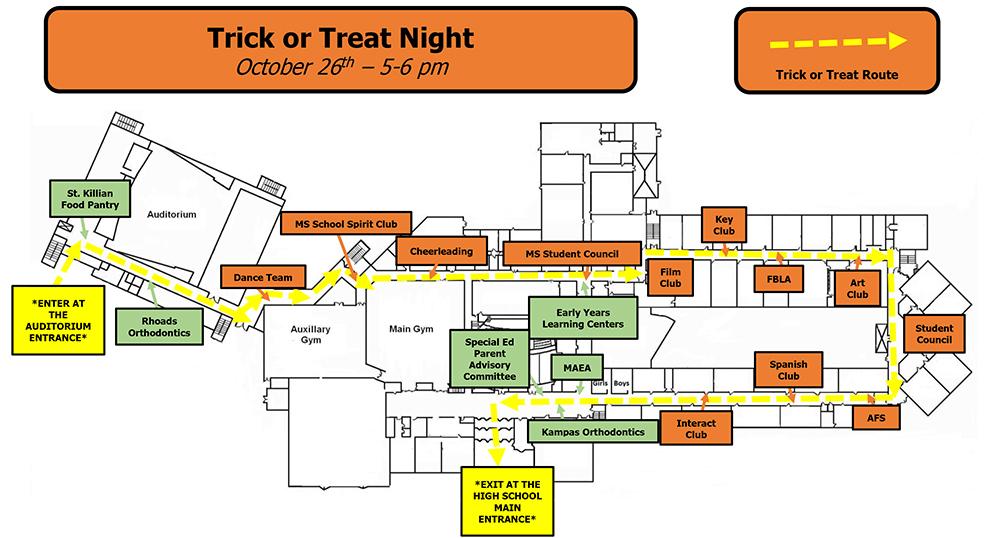 Student Council to Host TrickorTreat Night Mars Area Primary Center