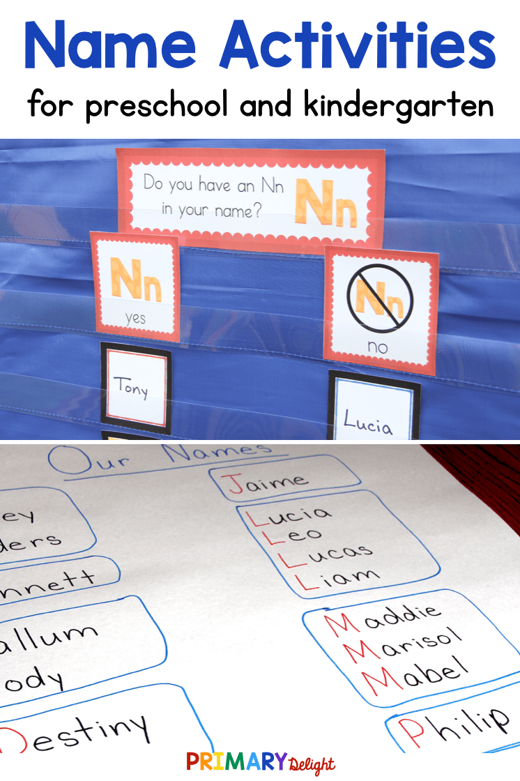 Kindergarten Name Activities