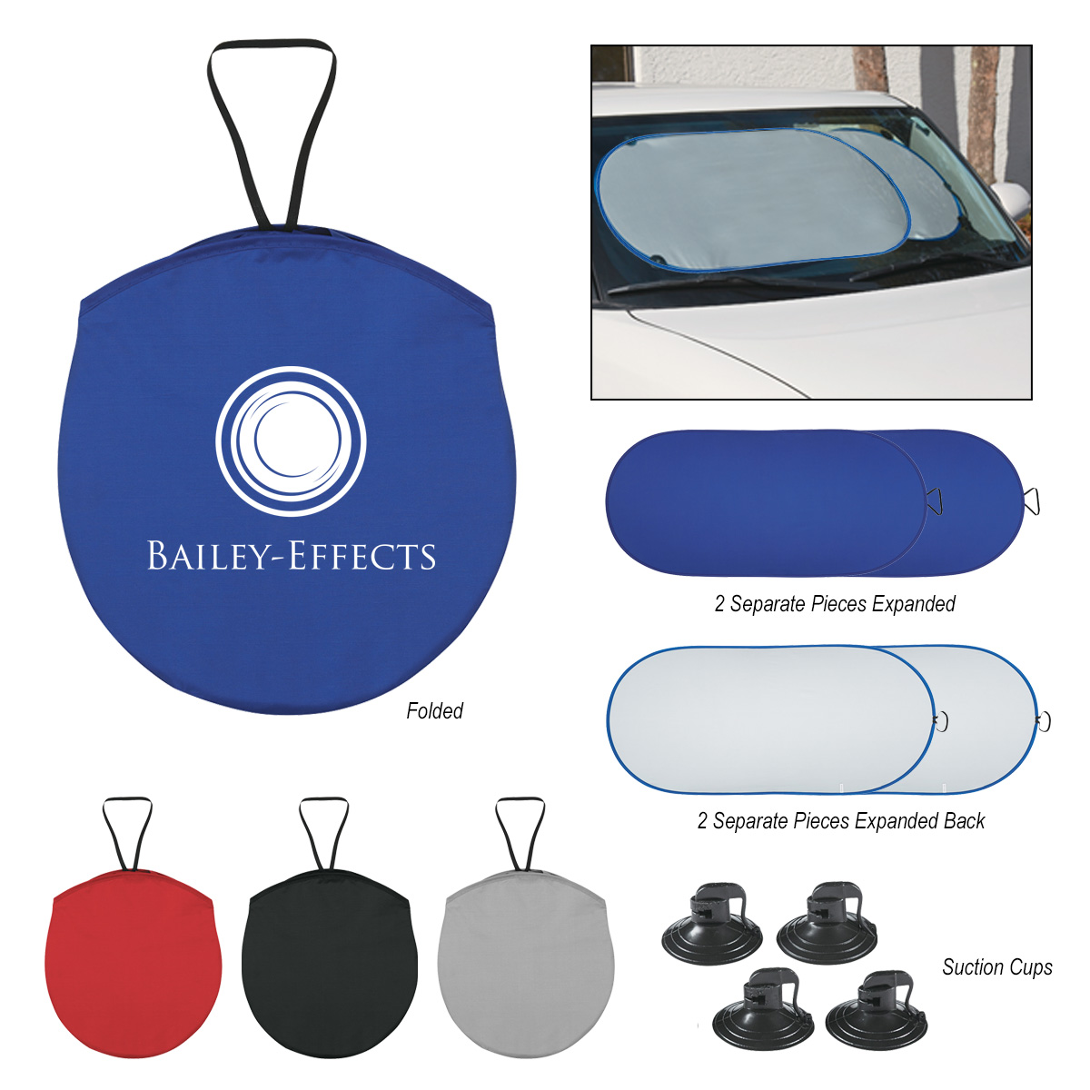 Collapsible Automobile Sun Shades - Primary Distributors LTD.