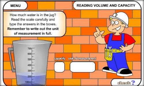 Volume and Capacity Games (Maths Games for Kids) Primary Facts