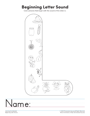 Things That Start With L | PrimaryLearning.org