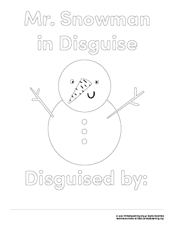 Disguise a Snowman Project | PrimaryLearning.Org