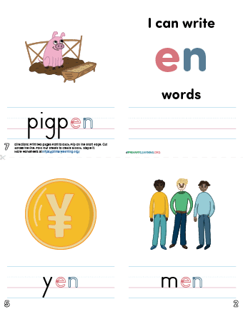 EN Word Family Mini Book | PrimaryLearning.Org